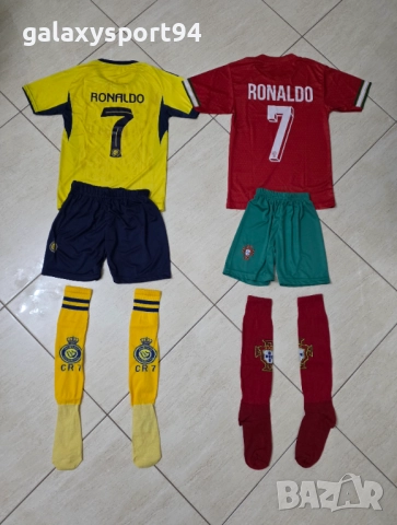 Детски Екип Роналдо Al NASSR 25/26 Жълт + Зимна шапка CR7 Ал Насър, снимка 2 - Футбол - 52418722