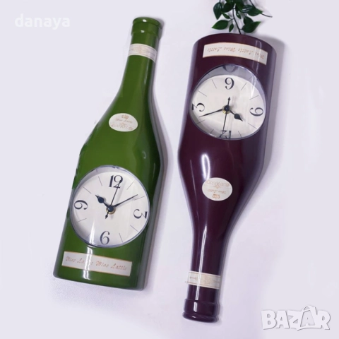 4797 Модерен кухненски часовник Бутилка, снимка 4 - Стенни часовници - 45670429
