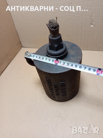 Стара Френска Чугунена Маслена Лампа 5.5кг., снимка 12 - Антикварни и старинни предмети - 52355643