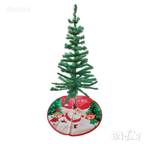 5306 Коледна подложка за под елха Merry Christmas, 58 cm, снимка 3 - Декорация за дома - 47650631