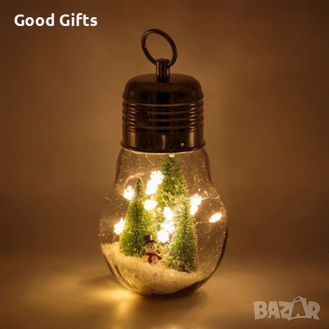 LED Коледна светеща лампа Крушка, 26см, снимка 1 - Декорация за дома - 42704029