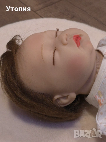 Реалистично спящо бебе 51 см, снимка 5 - Кукли - 53597755