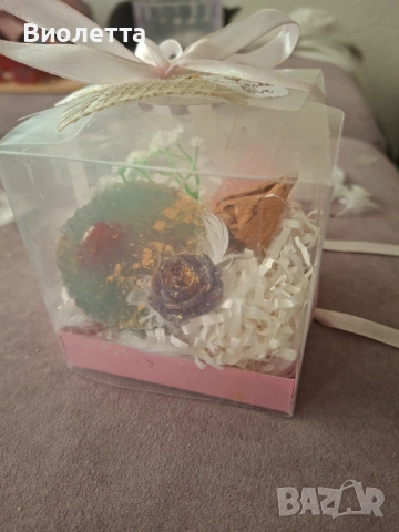 Подаръчни ръчно изработени сапуни – подаръчен комплект, снимка 8 - Декорация за дома - 53850037