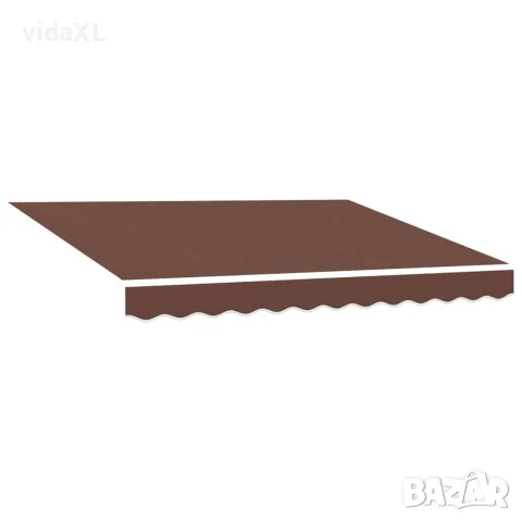 vidaXL Резервен плат за тента, кафяв, 300x250 см, полиестер
