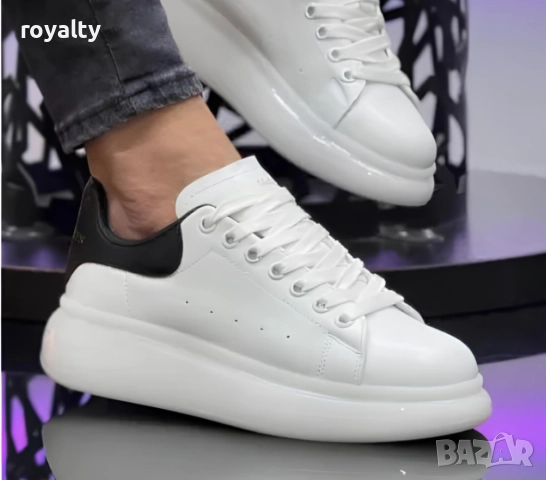 Мъжки маратонки Alexander McQueen - Цвят Бяло