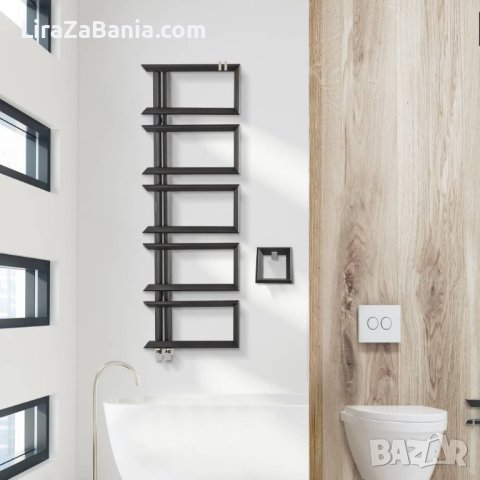 ЛУКСОЗНА ЛИРА ЗА БАНЯ СЕРИЯ BLAZE цвят Night Black - 1200x500, снимка 1 - ВИК - 40886060