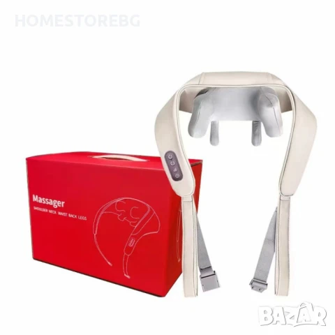 Електрически масажор за врат, гръб и тяло – Вашият персонален терапевт у дома, снимка 6 - Масажори - 51115294