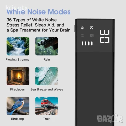Bluetooth говорител за под възглавница – Bone Conduction Sleep Speaker 36 звука 650mAh Bluetooth, снимка 3 - Bluetooth тонколони - 55955774