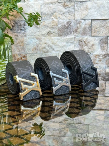 колани от естествена кожа в кутия louis vuitton balenciaga, снимка 6 - Колани - 50776390