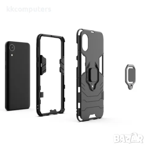 Samsung Galaxy A03 Core Удароустойчив Ring Holder Калъф и Протектор, снимка 6 - Калъфи, кейсове - 48611863