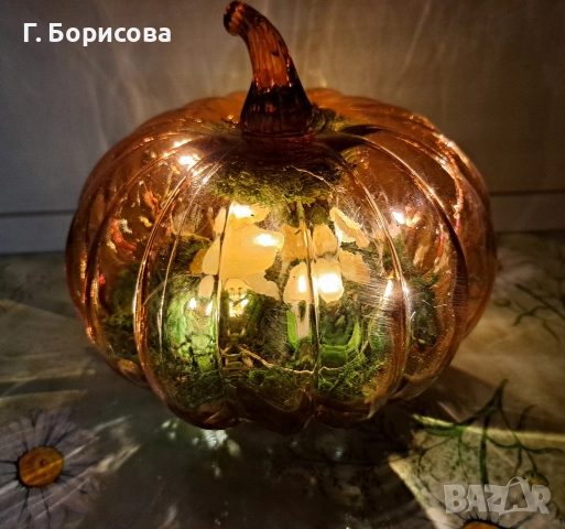 Есенна Арт Лампа, снимка 3 - Настолни лампи - 52926221