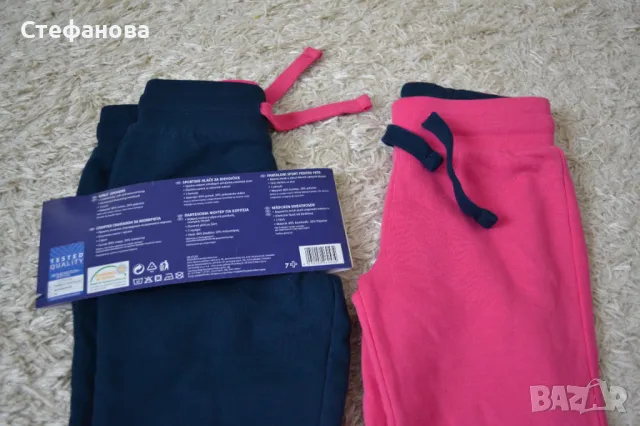  2 нови ватирани памучни долнища ръст 86 - 92 см , снимка 4 - Панталони и долнища за бебе - 48263006