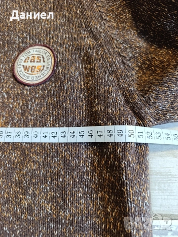 Плетена жилетка с цип Tom Taylor , снимка 5 - Пуловери - 53697890