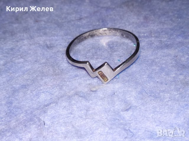 НЕЖЕН СРЕБЪРЕН ВИНТИДЖ АРТ ДАМСКИ ПРЪСТЕН СРЕБРО 925 МАЙСТОРСКА ФИНА ИЗРАБОТКА 38287, снимка 6 - Пръстени - 40938325