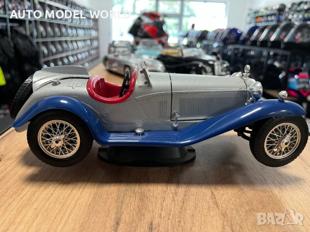BBURAGO колекционерски модел ALFA ROMEO SPYDER 1932г. 1:18, снимка 2 - Колекции - 51300581