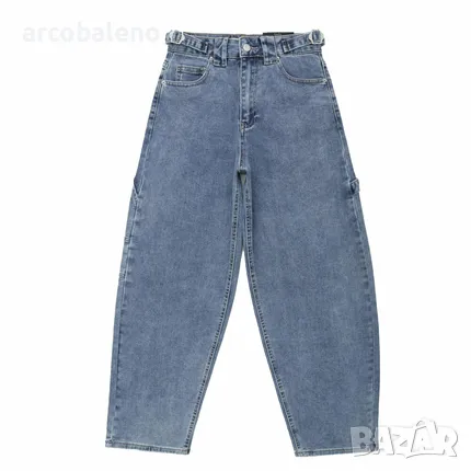 Дамски дънки с висока талия, снимка 2 - Дънки - 49284440