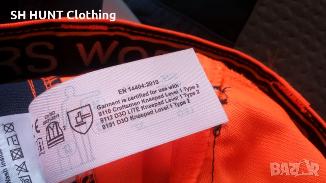 Snickers 6230 Allround Work Craftsman Trousers Hi-Vis Orange размер 54 / XL работен панталон W4-238, снимка 18 - Панталони - 52067770