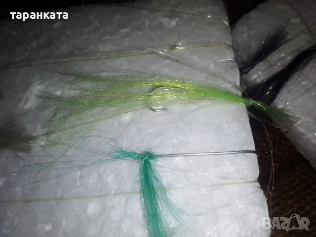 чепарета за чернокоп и за костур с дълго рамо куки 10 броя и ламета , снимка 4 - Такъми - 52187513