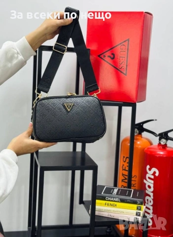 Guess Дамска Чанта С Дълга Дръжка За През Рамо Гес - Различни Цветове Код E1309, снимка 2 - Чанти - 53757887