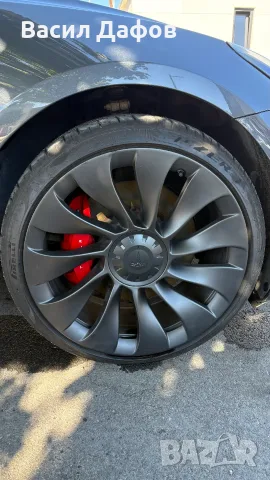 Джанти Tesla 20 Uberturbine с летни гуми 235/35 R20 Pirelli P Zero 6.5мм DOT3424, снимка 4 - Гуми и джанти - 55879190