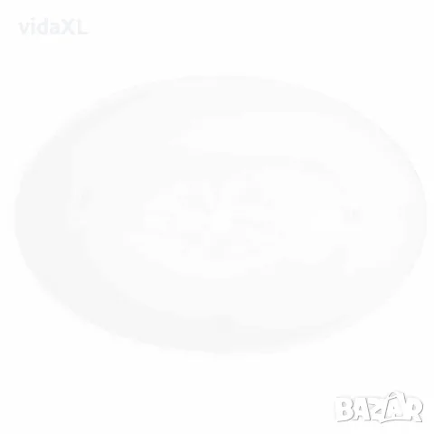 vidaXL Луксозна керамична мивка с овална форма, бяла, 40x33 см, снимка 3 - Мивки - 56146028