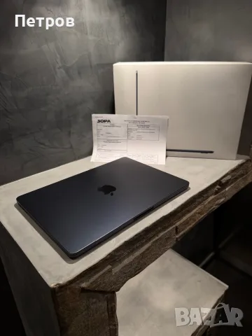 3 cycle! КАТО ЧИСТО НОВ Macbook Air M4 Midnight 13", снимка 2 - Лаптопи за работа - 56208644