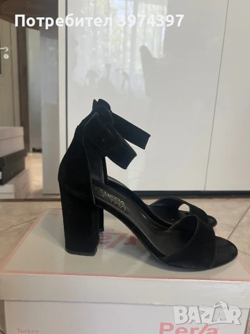 Обувки на дебел ток, снимка 2 - Дамски обувки на ток - 51366026