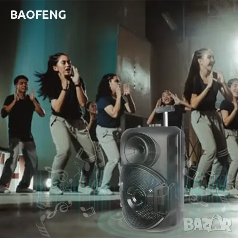 % Нова Караоке тонколона 12" инча 4500 mah ,ZQS12106S от вносител караоке микрофон , снимка 10 - Тонколони - 49008924