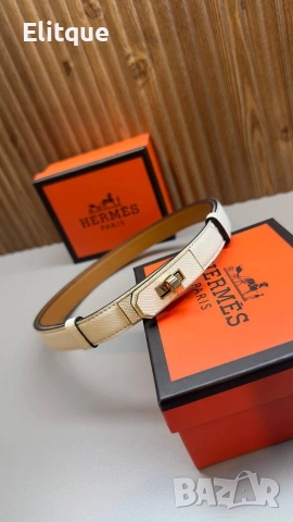 Кожен колан Hermes Kelly от естествена кожа в кутия , снимка 6 - Колани - 53560114