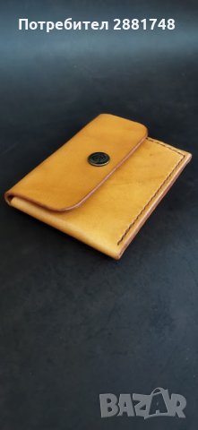 Портфейл от естествена телешка кожа., снимка 3 - Портфейли, портмонета - 33836639