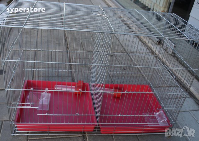 Клетка за канарчета двойна голяма XL , и за други птици, снимка 8 - За птици - 34512892