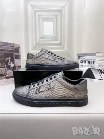 Редки Philipp Plein Sneakers Маратонки Унисекс гуменки мъжки дамски Кожа Leather Сникърси, снимка 1