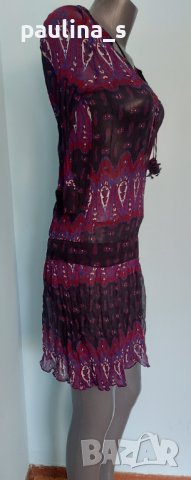 Маркова прозрачна рокля "Zara" basics / прозрачен шифон / универсален размер , снимка 4 - Рокли - 42044387
