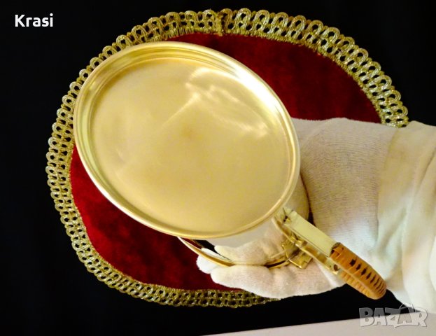 Месингов сервиз за греяна ракия,чай. , снимка 7 - Антикварни и старинни предмети - 41322487