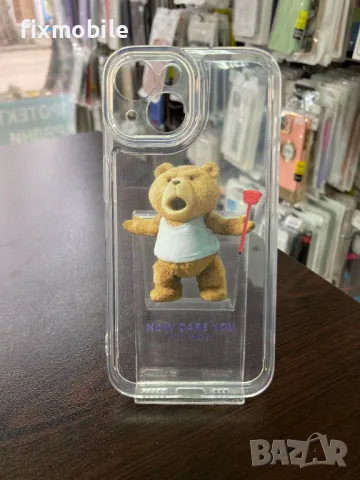 Apple iPhone 15 силиконов кейс/гръб с мече