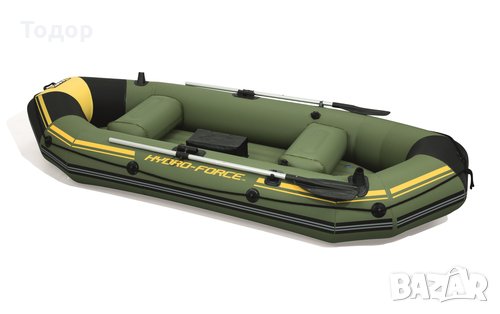 Надуваема лодка 270кг 291 x 127 x 46см Bestway Hydro-Force Marine Pro , снимка 4 - Екипировка - 35991631