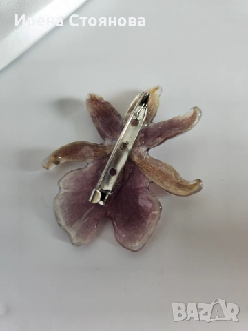 Брошки с естествен цвят на орхидея. , снимка 3 - Други - 53738187
