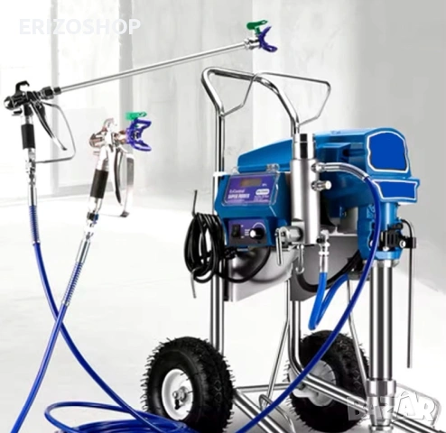 8,5 л/мин. 4000 W Машина за шпакловка и боядисване!