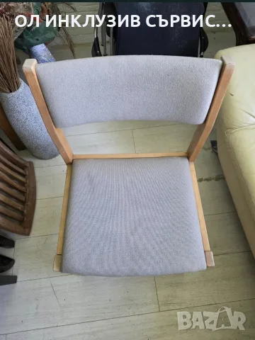 Дървен трапезен стол в стил Mid-Century Modern, снимка 2 - Столове - 56408297