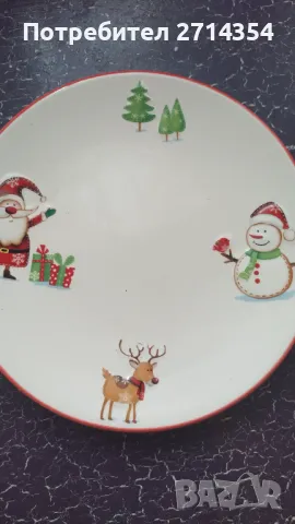 Новогодишни декорации и чиния , снимка 9 - Чинии - 48223030