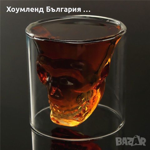 2бр Триизмерна стъклена чаша череп за алкохол, снимка 3 - Други стоки за дома - 41502966