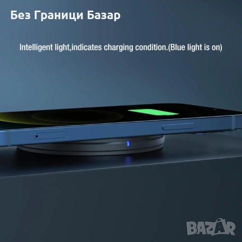 Ново Мини безжично зарядно Nillkin 10W Qi метален корпус за телефон смартфон, снимка 6 - Друга електроника - 53151305