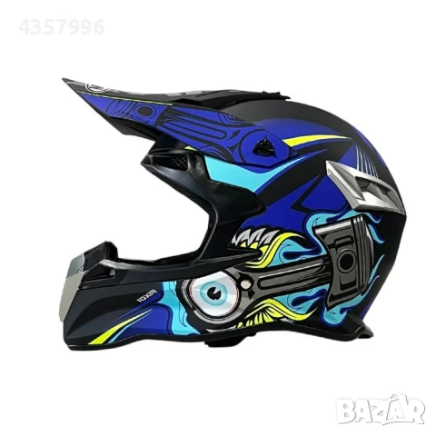 Мотокрос каска 188, S, M, L и XL, 3 цвята, снимка 15 - Аксесоари и консумативи - 50537186