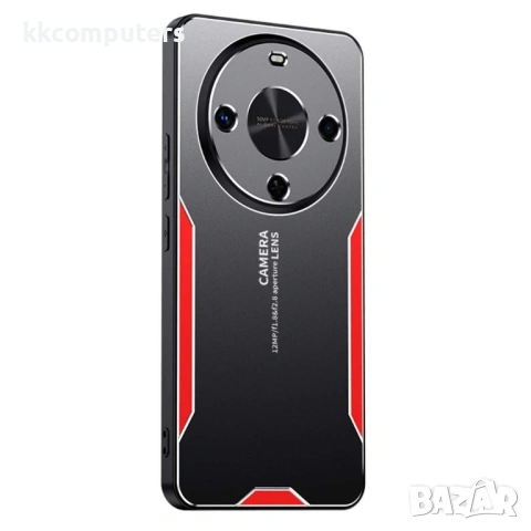 Калъф за Honor Magic8 Lite 5G, Алуминиева Сплав + TPU + PC, Брониран Дизайн, Вкл. Скрийн Протектор, , снимка 4 - Калъфи, кейсове - 53174567