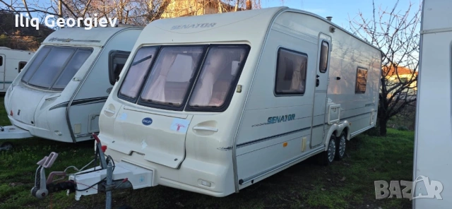 Кaравана BAILEY SENATOR-ФРЕНСКА СПАЛНЯ/Душ кабина/Платено мито/Подходяща за стационарна/ОБОРУДВАНА