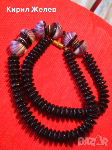 ВИНТИДЖ КРАСИВО КОЛИЕ ВЕНЕЦИАНСКА АРТ КЕРАМИКА 16578, снимка 2 - Колиета, медальони, синджири - 30691352