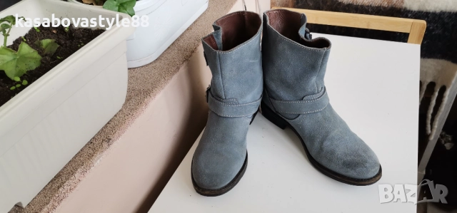 Боти Burin 37н.Естествен велур,кожа  , снимка 3 - Дамски боти - 52055922