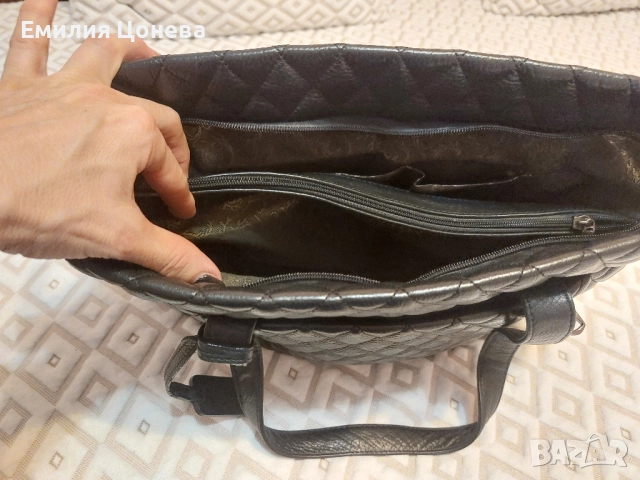 чанта естествена кожа, снимка 4 - Чанти - 52464541
