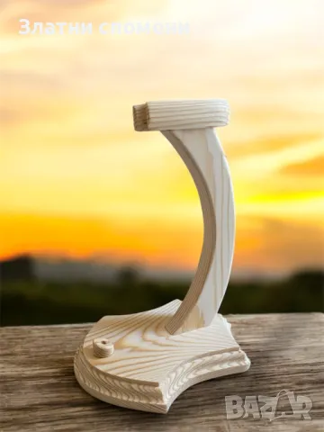 Ръчно изработена стойка за нож от дърво – За Истинските Ценители!, снимка 4 - Ножове - 49195145