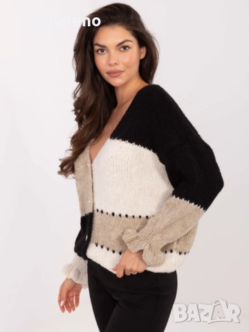 Дамски овърсайз пуловер/жилетка с копчета, 4цвята , снимка 9 - Блузи с дълъг ръкав и пуловери - 51938530